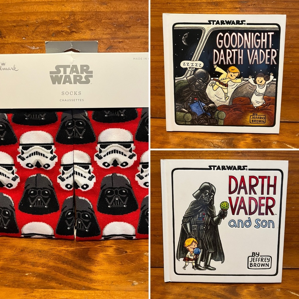Star Wars Fathers Day Socks and Book Collection